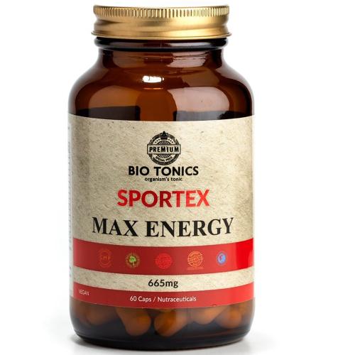 Bio Tonics Sportex Max Energy 665mg Συμπλήρωμα Διατροφής για την Αύξηση Ενέργειας του Οργανισμού 60caps